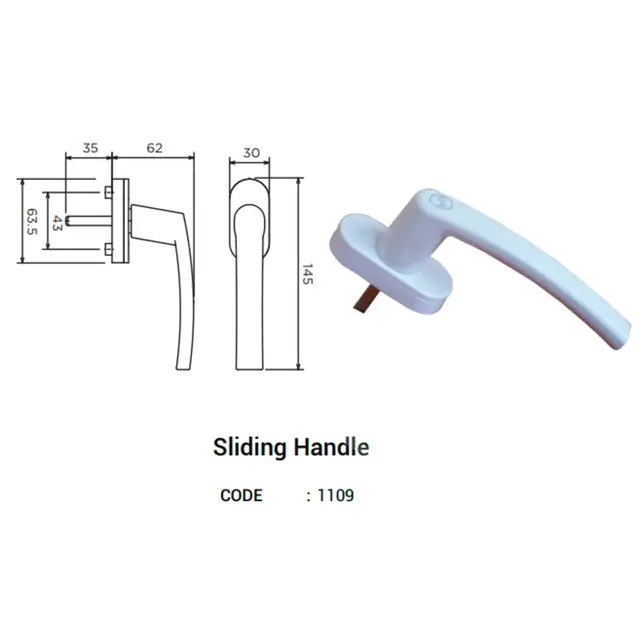 Sliding Handle for UPVC Windows & Doors | Simmply Perfect Sliding Handle for UPVC Windows & Doors by Simmply Perfect, Hyderabad