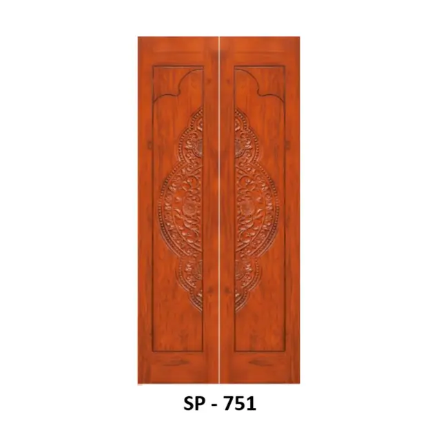 Teak Double Door Design 751 by Simmply Perfect, Hyderabad