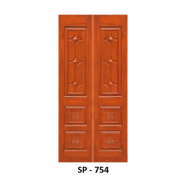 Teak Double Door Design 754 | Simmply Perfect Teak Double Door Design 754 by Simmply Perfect, Hyderabad