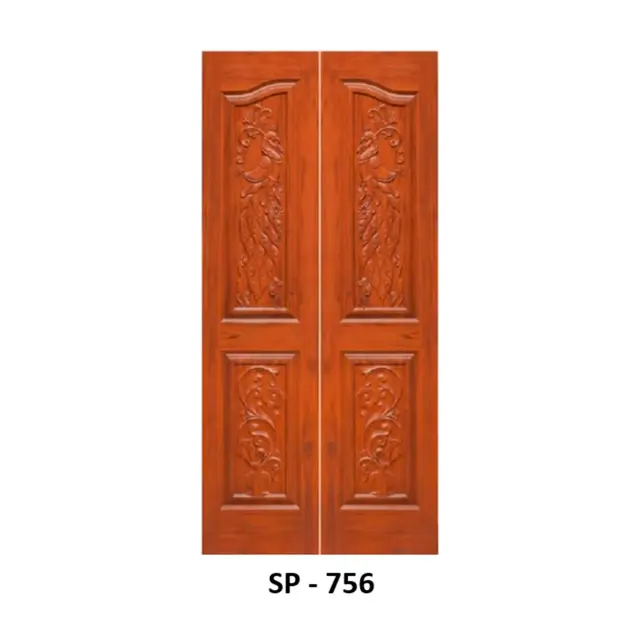 Teak Double Door Design 756 | Simmply Perfect Teak Double Door Design 756 by Simmply Perfect, Hyderabad