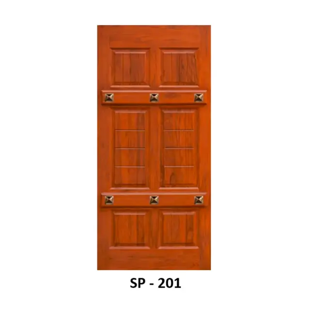 Teak Extra Fitting Door Design 201 | Simmply Perfect Teak Extra Fitting Door Design 201 by Simmply Perfect, Hyderabad
