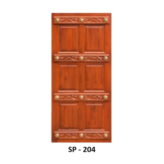 Teak Extra Fitting Door Design 204 | Simmply Perfect Teak Extra Fitting Door Design 204 by Simmply Perfect, Hyderabad