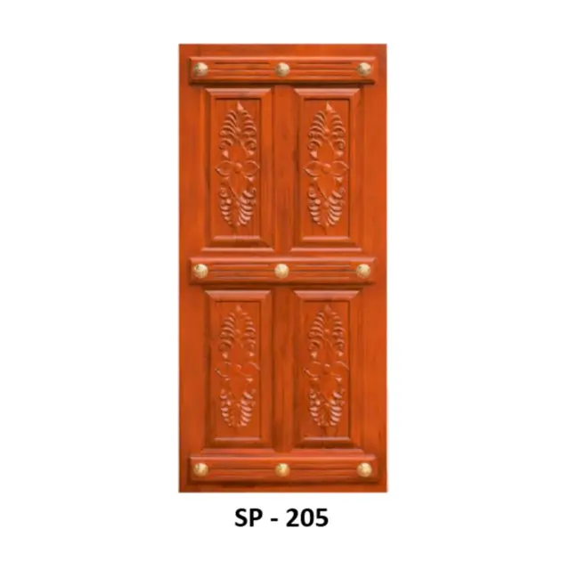 Teak Extra Fitting Door Design 205 | Simmply Perfect Teak Extra Fitting Door Design 205 by Simmply Perfect, Hyderabad