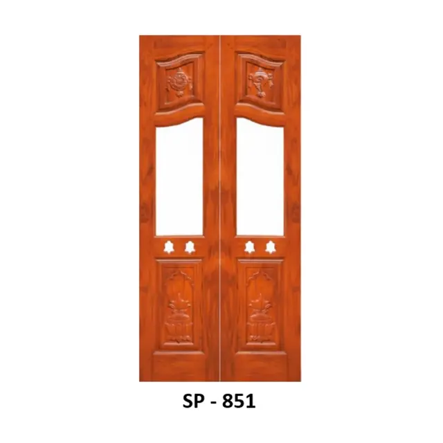 Teak Pooja Door Design 851 | Simmply Perfect Teak Pooja Door Design 851 by Simmply Perfect, Hyderabad