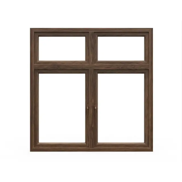 Walnut UPVC 60 Series Combination Double Casement Window Walnut UPVC 60 Series Combination Double Casement Window by Simmply Perfect, Hyderabad