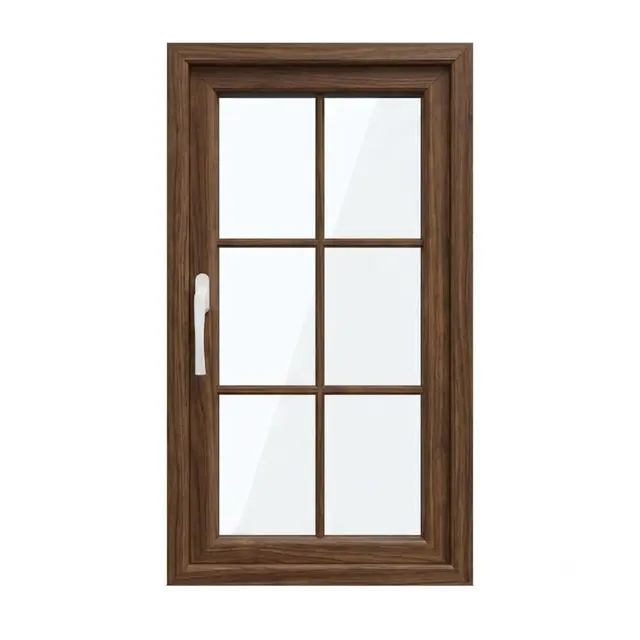 Walnut UPVC 60 Series French Single Casement Door by Simmply Perfect, Hyderabad