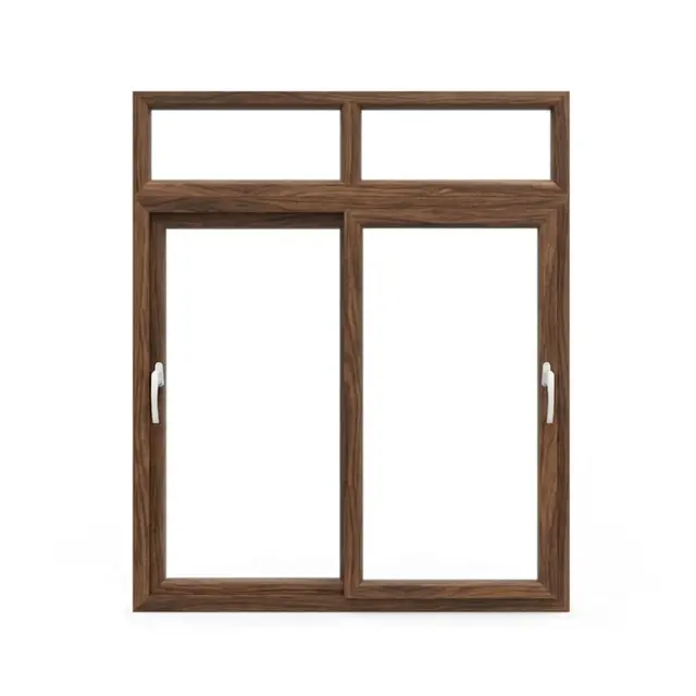 Walnut UPVC 62 Series 2-Track Combination Sliding Door with Top Fixed Walnut UPVC 62 Series 2-Track Combination Sliding Door with Top Fixed by Simmply Perfect, Hyderabad