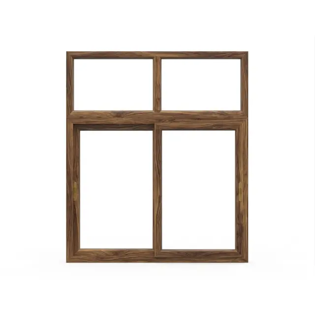 Walnut UPVC 62 Series 2-Track Combination Sliding Window with Top Fixed Walnut UPVC 62 Series 2-Track Combination Sliding Window with Top Fixed by Simmply Perfect, Hyderabad