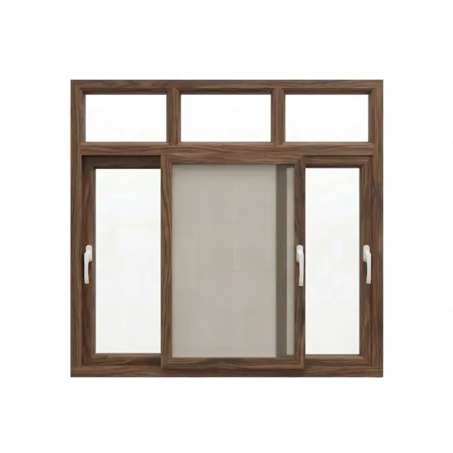Walnut UPVC 90 Series 2.5-Track Combination Sliding Door with Top Fix Walnut UPVC 90 Series 2.5-Track Combination Sliding Door with Top Fix by Simmply Perfect, Hyderabad