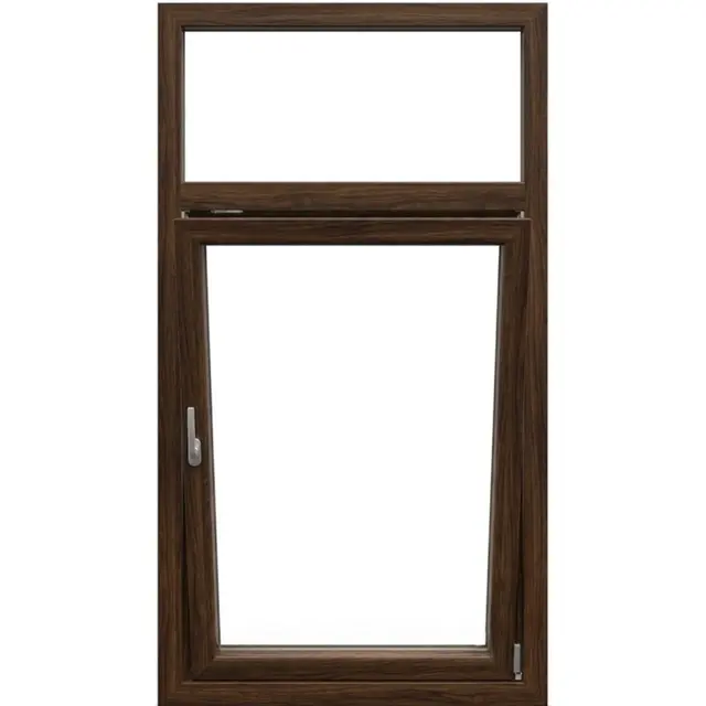 Walnut UPVC Combination Window Tilt and Turn with Top Fixed Walnut UPVC Combination Window Tilt and Turn with Top Fixed by Simmply Perfect, Hyderabad