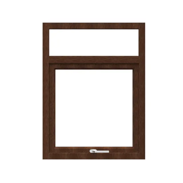 Walnut UPVC Combination Window Top Hung with Top Fix by Simmply Perfect, Hyderabad