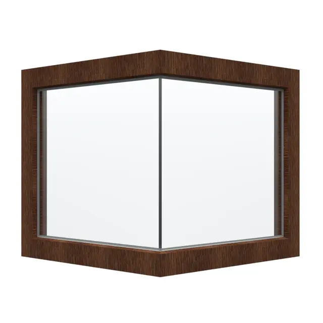 Walnut UPVC Glass to Glass Window by Simmply Perfect, Hyderabad