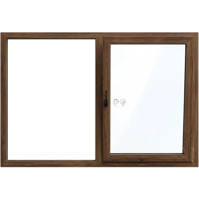 Walnut UPVC Single Casement Window with Side Fix | Simmply Perfect Walnut UPVC Single Casement Window with Side Fix by Simmply Perfect, Hyderabad
