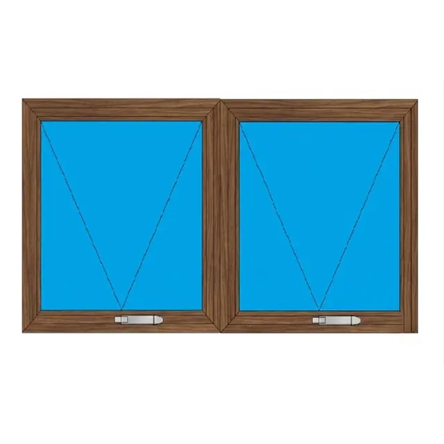 Walnut UPVC Ventilator Design 10 by Simmply Perfect, Hyderabad