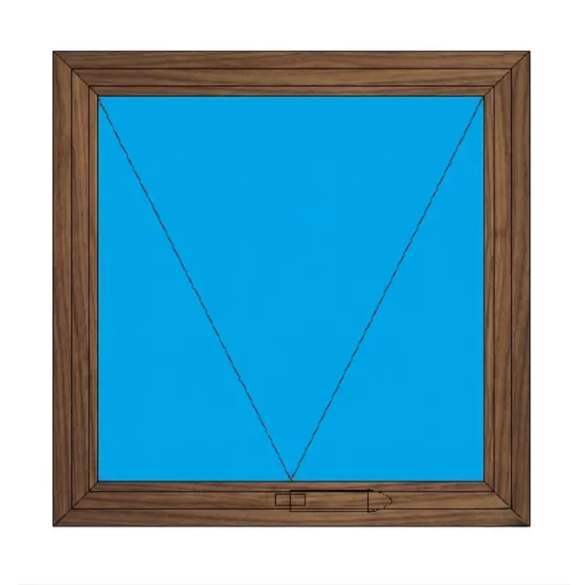 Walnut UPVC Ventilator Design 11 by Simmply Perfect, Hyderabad