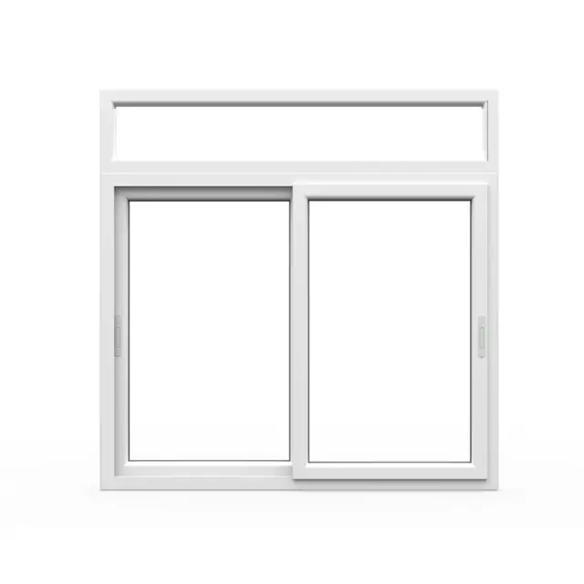 White UPVC 62 Series 2-Track 2-Panel Combination Sliding Window with Top Fixed White UPVC 62 Series 2-Track 2-Panel Combination Sliding Window with Top Fixed by Simmply Perfect, Hyderabad