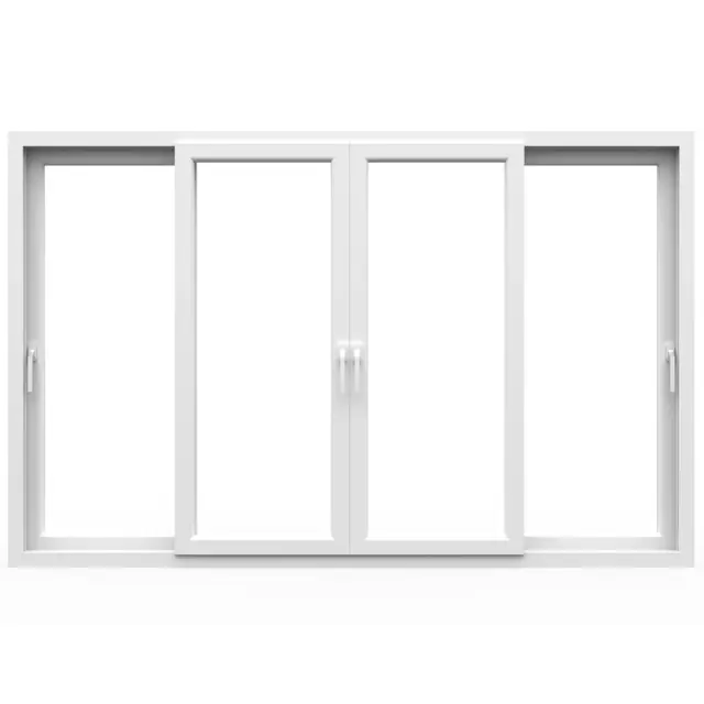 White UPVC 62 Series 2-Track 4-Panel Sliding Door by Simmply Perfect, Hyderabad