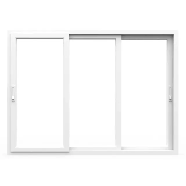 White UPVC 99 Series 3-Track 3-Panel Sliding Window | Simmply Perfect White UPVC 99 Series 3-Track 3-Panel Sliding Window by Simmply Perfect, Hyderabad