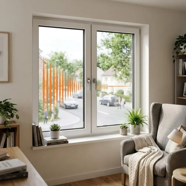 White UPVC Double Casement Soundproof Window | Simmply Perfect White UPVC Double Casement Soundproof Window by Simmply Perfect, Hyderabad