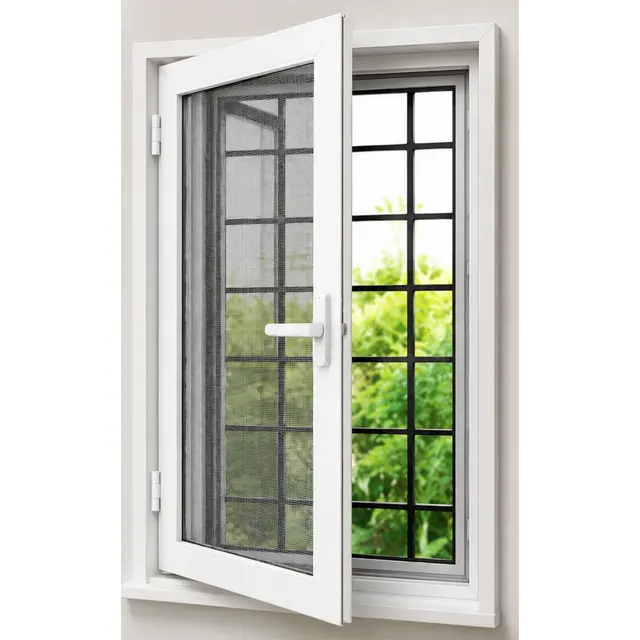 White UPVC Single Casement Window is with Mesh and Grill White UPVC Single Casement Window is with Mesh and Grill by Simmply Perfect, Hyderabad