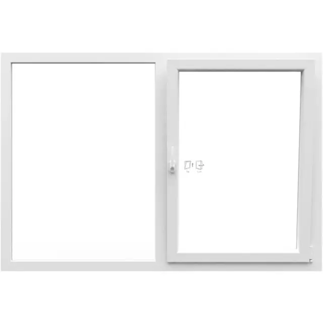 White UPVC Single Casement Window with Half Fixed | Simmply Perfect White UPVC Single Casement Window with Half Fixed by Simmply Perfect, Hyderabad