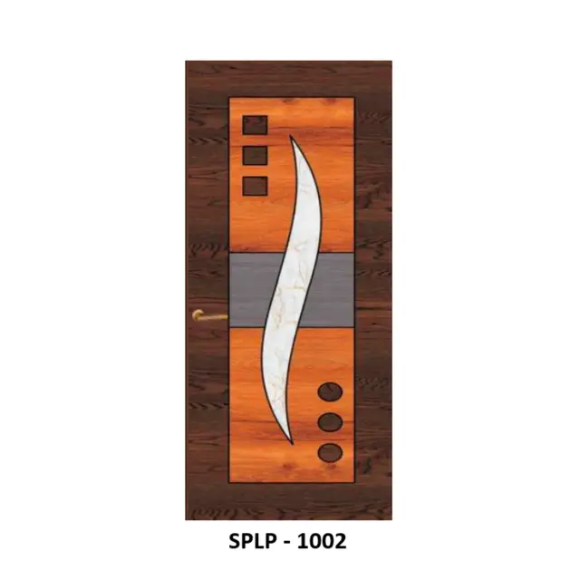 WPC Digital Groove Door (SPLP 1002) | Simmply Perfect WPC Digital Groove Door (SPLP 1002) by Simmply Perfect, Hyderabad