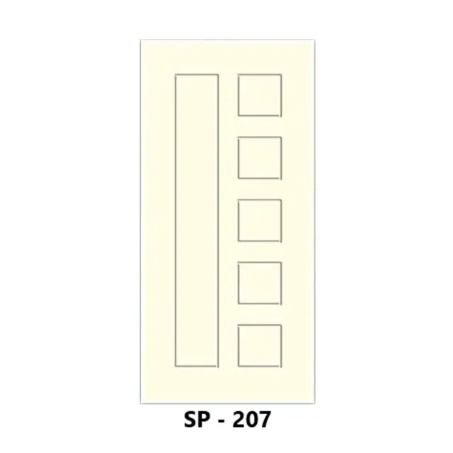 WPC Grooved Door Design 207 by Simmply Perfect, Hyderabad