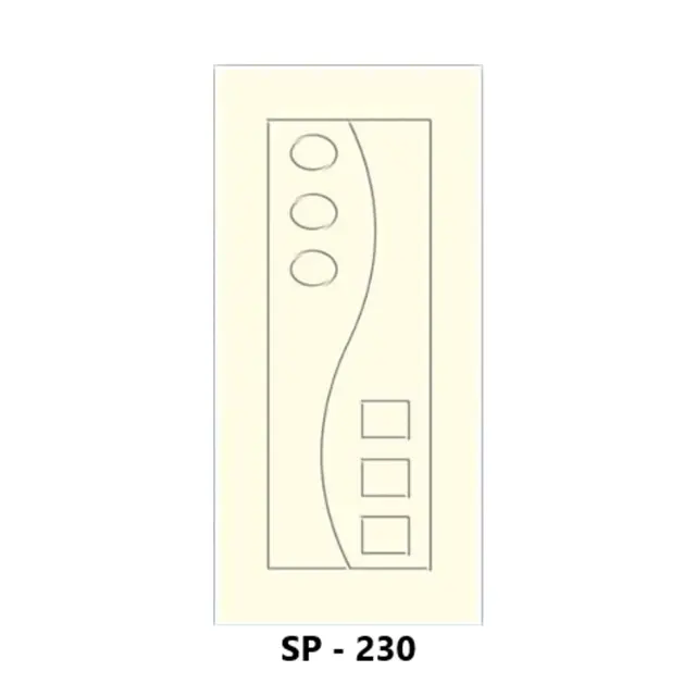 WPC Grooved Door Design 230 by Simmply Perfect, Hyderabad